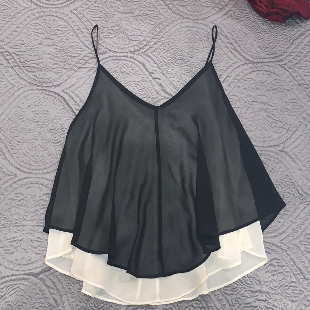 ASTR sheer black blouse